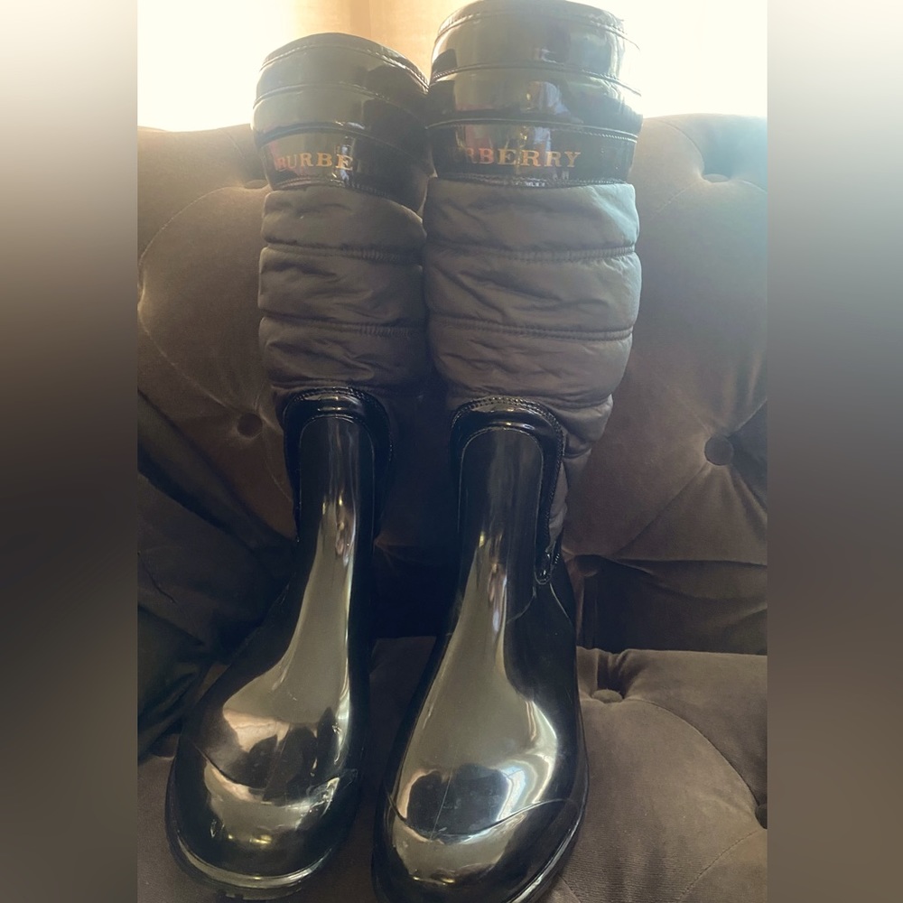 Burberry rain boots